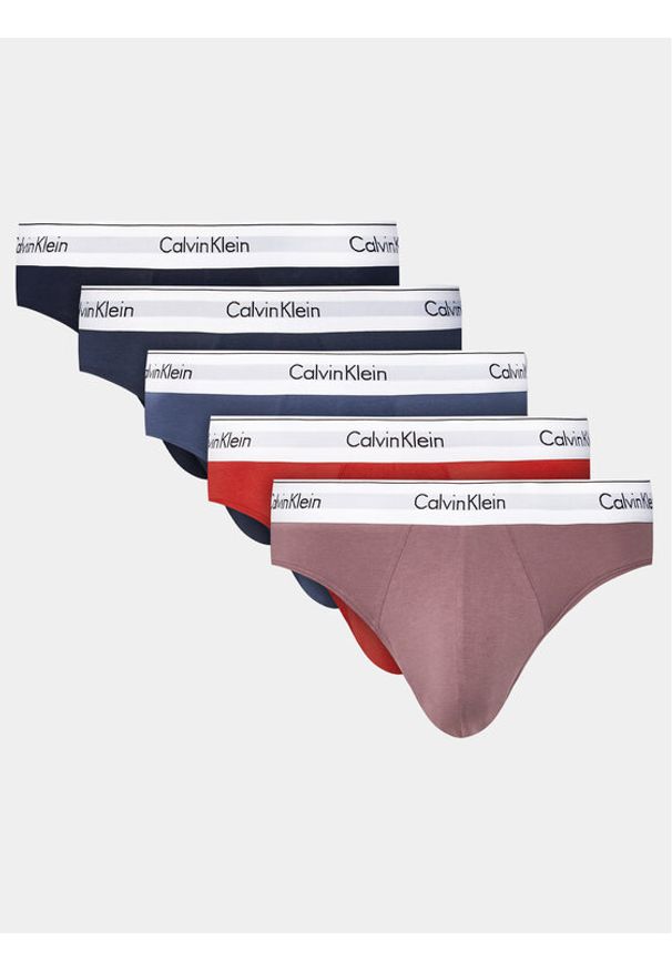 Calvin Klein Underwear Komplet 5 par slipów 000NB3910A Kolorowy. Materiał: bawełna. Wzór: kolorowy