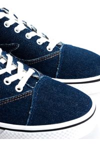 Trussardi Jeans Sneakersy | 77A00133 | Mężczyzna | Niebieski. Nosek buta: okrągły. Kolor: niebieski. Materiał: skóra ekologiczna. Wzór: aplikacja, nadruk #4