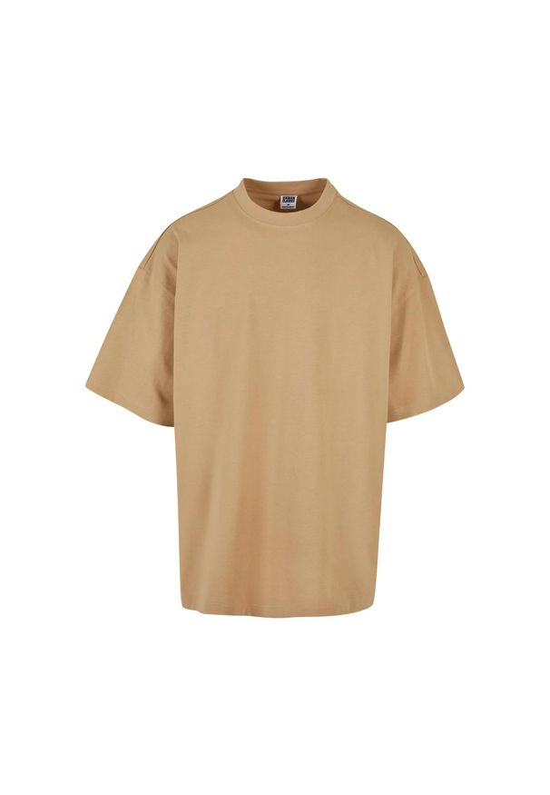 Urban Classics - Męska Koszulka Oversize. Kolor: beżowy. Sport: turystyka piesza