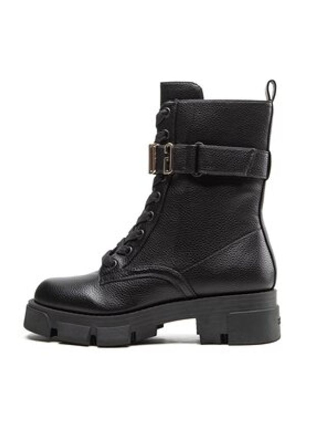 Guess Botki Madox FL8MDX ELE10 Czarny. Kolor: czarny. Materiał: skóra