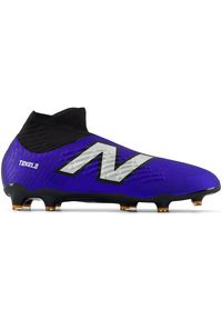 Korki męskie New Balance TEKELA MAGIA FG V4+ ST2FZ45 – niebieskie. Wysokość cholewki: przed kolano. Kolor: niebieski. Materiał: nylon, materiał, syntetyk. Szerokość cholewki: normalna