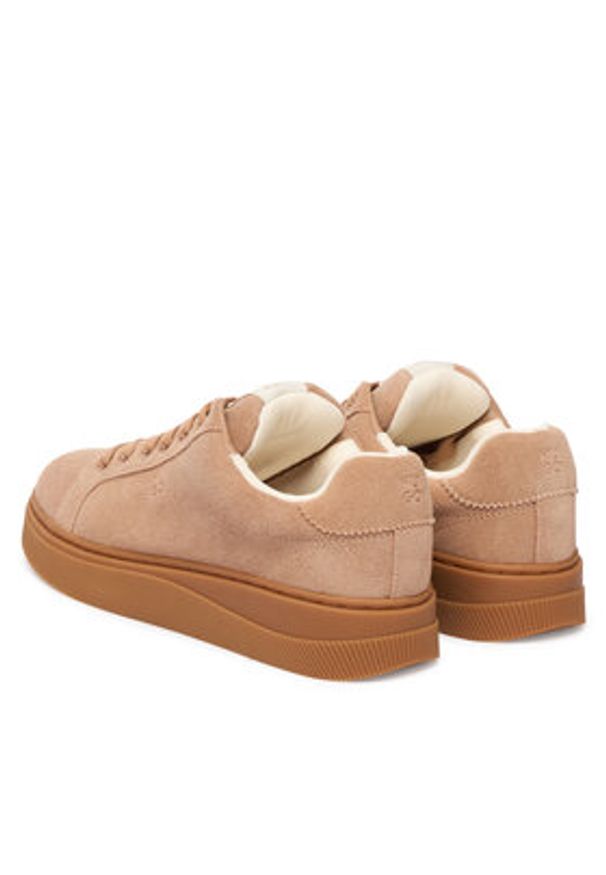 Hugo - HUGO Sneakersy Lyzz 50557844 Écru. Materiał: zamsz, skóra