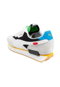 Puma - Damskie Skórzane Buty Sportowe Future Rider. Kolor: biały. Materiał: skóra. Styl: sportowy