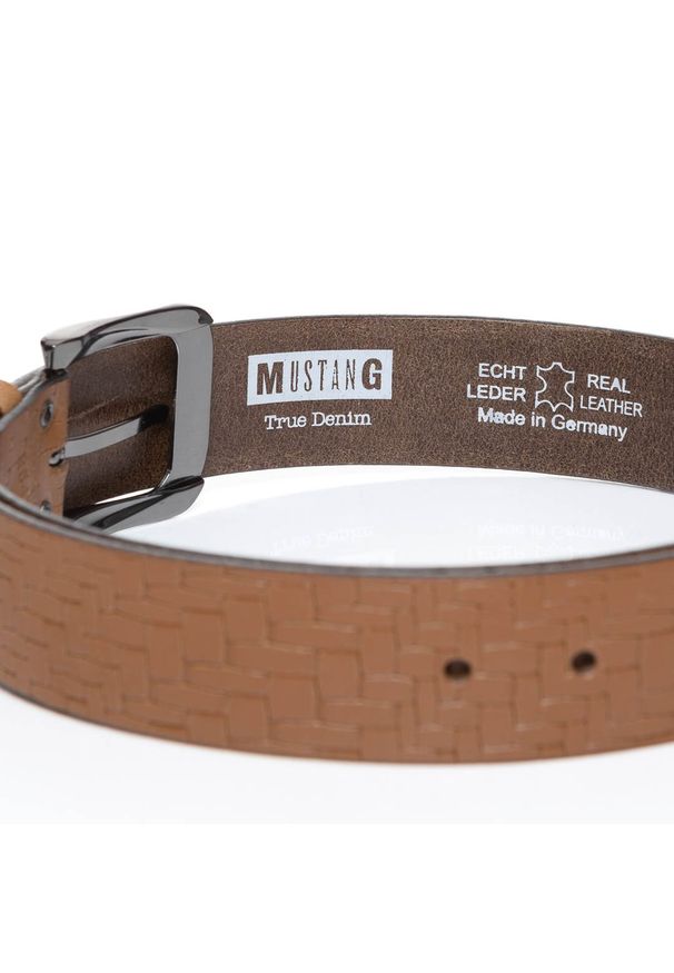 Mustang - MUSTANG PASEK SKÓRZANY SOPO-MUS098 661 40mm Ledergürtel (RK 2647A). Materiał: skóra. Wzór: paski. Styl: klasyczny