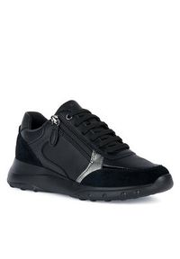 Geox Sneakersy D Alleniee D36LPB 05422 C9999 Czarny. Kolor: czarny. Materiał: zamsz, skóra