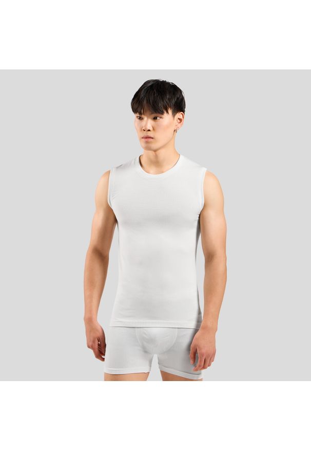 Koszulka tech. męska Odlo BL TOP crew neck singlet PERFORMANCE LIG. Kolor: biały