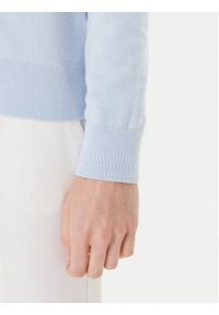 TOMMY HILFIGER - Tommy Hilfiger Sweter WW0WW40098 Błękitny Regular Fit. Kolor: niebieski. Materiał: syntetyk #5