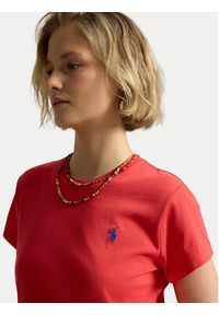 Polo Ralph Lauren T-Shirt 211B14605021 Czerwony jasny Classic Fit. Typ kołnierza: polo. Kolor: czerwony. Materiał: bawełna #4