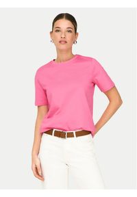 only - ONLY T-Shirt Freja 15367970 Różowy Regular Fit. Kolor: różowy. Materiał: bawełna #1