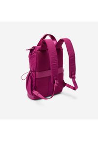 Decathlon - Plecak z kieszenią na laptopa 10 L. Kolor: fioletowy. Materiał: poliamid, materiał. Wzór: paski #2