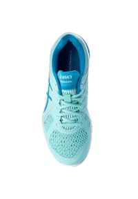 Buty do tenisa damskie Asics Conviction X. Zapięcie: sznurówki. Kolor: niebieski. Materiał: skóra, syntetyk, tkanina, materiał. Szerokość cholewki: normalna. Sport: tenis