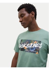 Jack & Jones - Jack&Jones T-Shirt Hawaii 12269324 Zielony Standard Fit. Kolor: zielony. Materiał: bawełna
