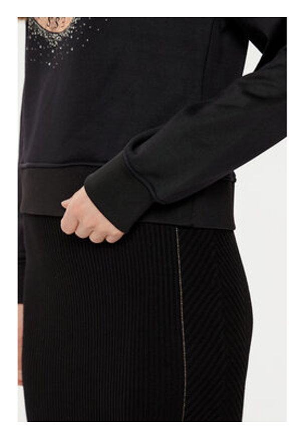 Guess Bluza W5RQ05 K7EX1 Czarny Regular Fit. Kolor: czarny. Materiał: bawełna, syntetyk