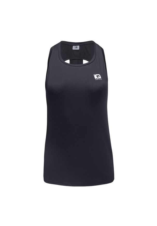 Koszulka bezrękawnik damski IQ Tinga WMNS - czarna, Rozmiar S. Kolor: czarny. Materiał: elastan, syntetyk, materiał, poliester, skóra. Długość rękawa: bez rękawów. Sport: fitness