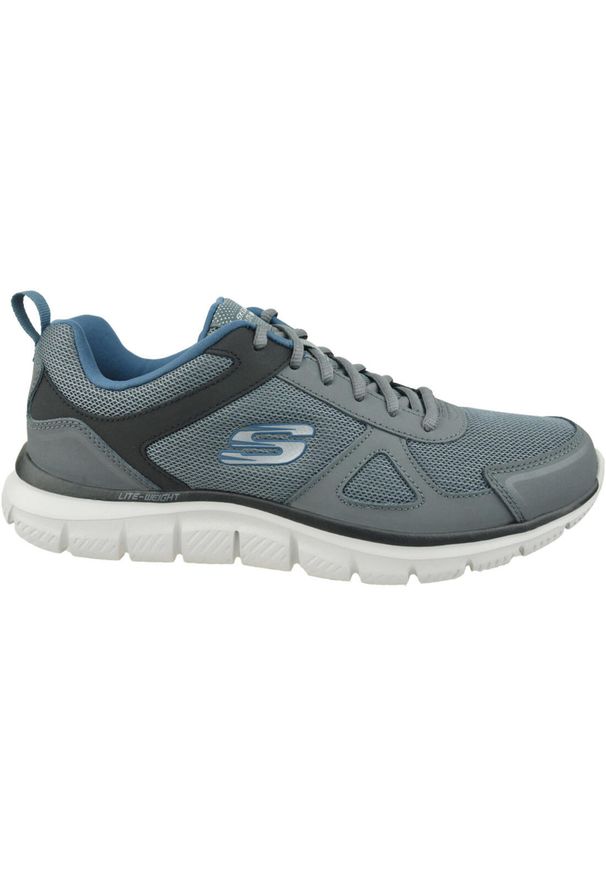 skechers - Buty do biegania męskie, Skechers Track-Scloric. Kolor: szary. Materiał: materiał, syntetyk, tkanina