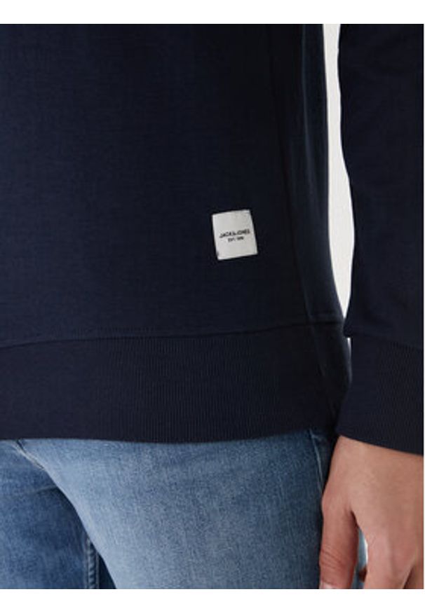 Jack & Jones Bluza Basic 12181903 Granatowy Regular Fit. Kolor: niebieski. Materiał: bawełna