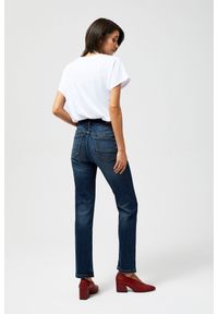 MOODO - Jeansy typu straight leg. Materiał: jeans. Długość: długie. Wzór: gładki #6