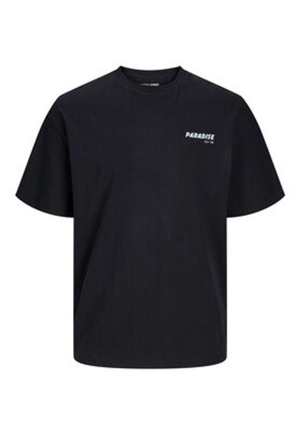 Jack & Jones - Jack&Jones T-Shirt Charge 12269384 Czarny Relaxed Fit. Kolor: czarny. Materiał: bawełna