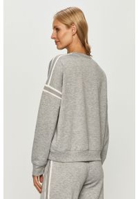 DKNY - Dkny - Bluza piżamowa. Kolor: szary. Materiał: poliester, dzianina, elastan. Wzór: aplikacja #4