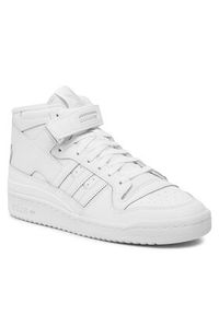 Adidas - adidas Sneakersy Forum Mid IG3754 Biały. Kolor: biały. Materiał: skóra