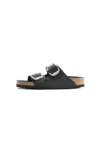 Klapki damskie Birkenstock Arizona Big Buckle. Zapięcie: bez zapięcia. Kolor: czarny, szary, wielokolorowy. Materiał: materiał, guma, syntetyk. Szerokość cholewki: normalna. Sport: turystyka piesza