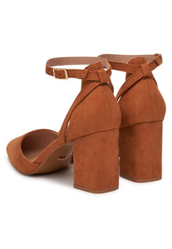 DeeZee Czółenka DZ1019 Brązowy. Kolor: brązowy. Materiał: materiał