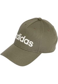 Adidas - Czapka z daszkiem adidas Daily Cap. Kolor: zielony. Materiał: materiał. Styl: sportowy, klasyczny