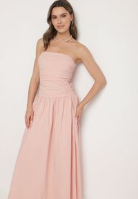 Born2be - Różowa Sukienka z Bawełny Typu Bodycon Filarose. Okazja: na co dzień, na randkę, na imprezę. Kolor: różowy. Materiał: bawełna. Typ sukienki: bodycon. Styl: klasyczny, casual, elegancki #5