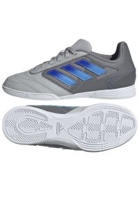 Adidas - Buty adidas Super Sala 2 In Jr IE7560 szare. Kolor: szary. Materiał: materiał. Szerokość cholewki: normalna #4