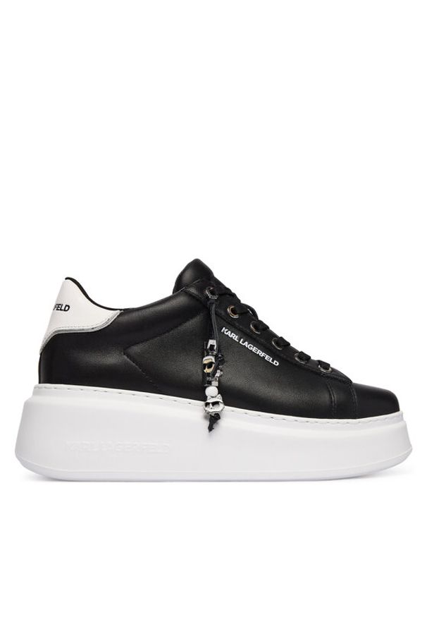 Karl Lagerfeld - KARL LAGERFELD Sneakersy Anakapri KL63516 Czarny. Kolor: czarny. Materiał: skóra