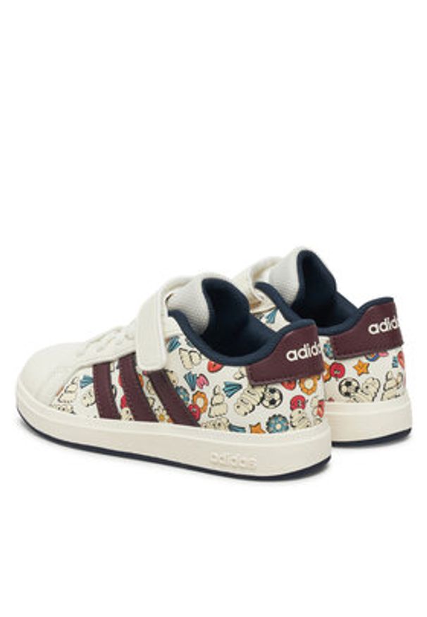Adidas - adidas Sneakersy Grand Court 2.0 JR5151 Biały. Kolor: biały. Materiał: skóra