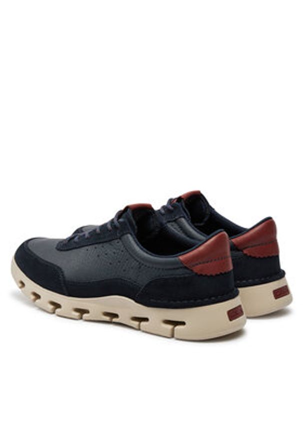 Clarks Sneakersy Nature X One 26176762 Granatowy. Kolor: niebieski. Materiał: materiał