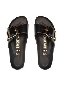 Birkenstock Klapki Madrid 1022650 Czarny. Kolor: czarny. Materiał: skóra, lakier #4