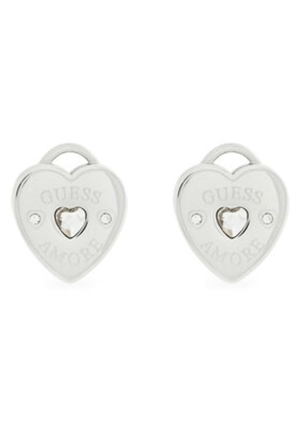 Guess Kolczyki JUBE05 058JW Srebrny. Materiał: metalowe. Kolor: srebrny