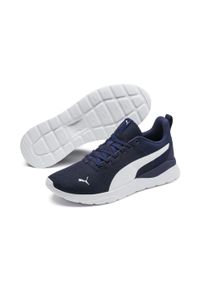 Puma - Buty sportowe Anzarun Lite PUMA Peacoat White Blue. Kolor: biały, niebieski, wielokolorowy. Materiał: syntetyk, tkanina, materiał