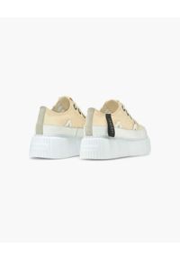 Inuikii - INUIKII MATILDA CANVAS LOW Sneakersy damskie. Okazja: na co dzień. Kolor: beżowy. Materiał: guma, jeans, bawełna, materiał. Szerokość cholewki: normalna