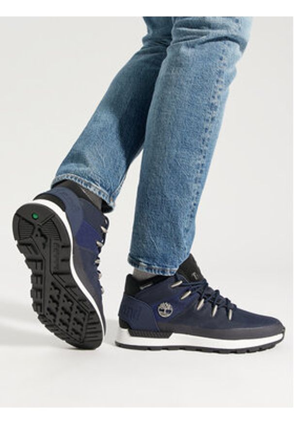 Timberland Trapery Sprint Trekker Mid Fab Wp TB0A2FXT019 Granatowy. Kolor: niebieski. Materiał: materiał