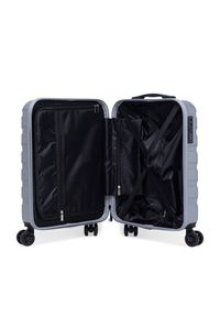 Gino Rossi - GINO ROSSI Walizka kabinowa CEO-GIN-S-003-05-SILVER2 Srebrny. Kolor: srebrny #5