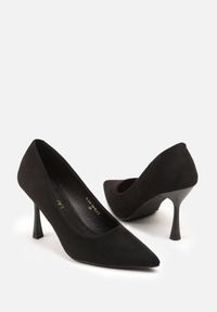 Born2be - Czarne Szpilki Vices ze Skórzaną Wkładką Afurriva. Okazja: na co dzień. Kolor: czarny. Materiał: skóra. Obcas: na szpilce. Styl: casual, elegancki #7