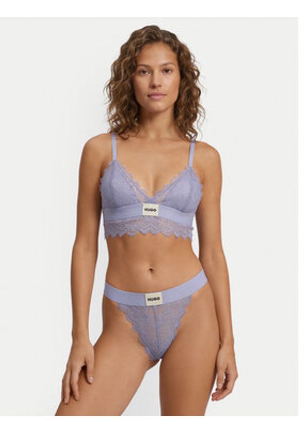 Hugo - HUGO Stringi 50535036 Fioletowy. Kolor: fioletowy. Materiał: syntetyk