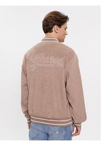Guess Kurtka bomber Logo M4RL39 WFWS2 Beżowy Regular Fit. Kolor: beżowy. Materiał: syntetyk #2