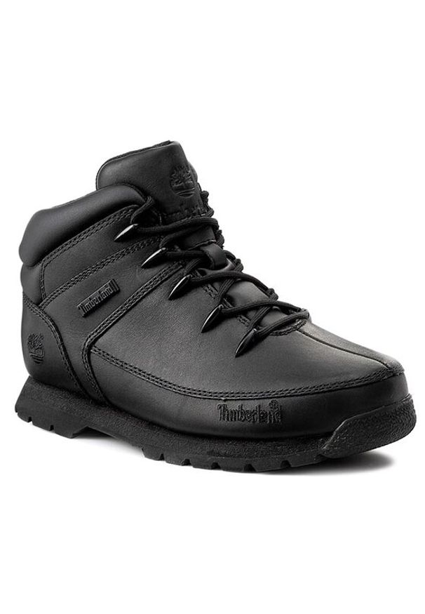 Timberland Trapery Euro Sprint A13KB Czarny. Kolor: czarny. Materiał: skóra
