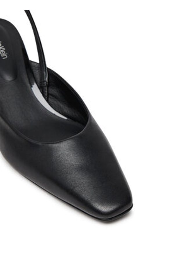 Calvin Klein Sandały HW0HW02267 Czarny. Kolor: czarny. Materiał: skóra