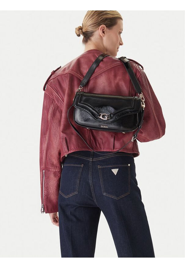 Guess Torebka 178715 Czarny. Kolor: czarny. Materiał: skórzane