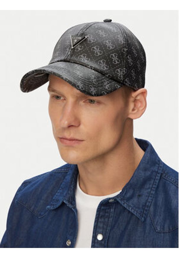 Guess Czapka z daszkiem AM9546 POL01 Szary. Kolor: szary. Materiał: poliester
