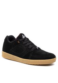 Es - Sneakersy ES - Accel Slim 5101000144964 Black/Gum. Kolor: czarny. Materiał: zamsz, skóra, materiał