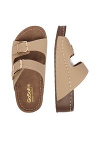 Go Soft Klapki CEO-W21202 Beżowy. Kolor: beżowy. Materiał: skóra #8