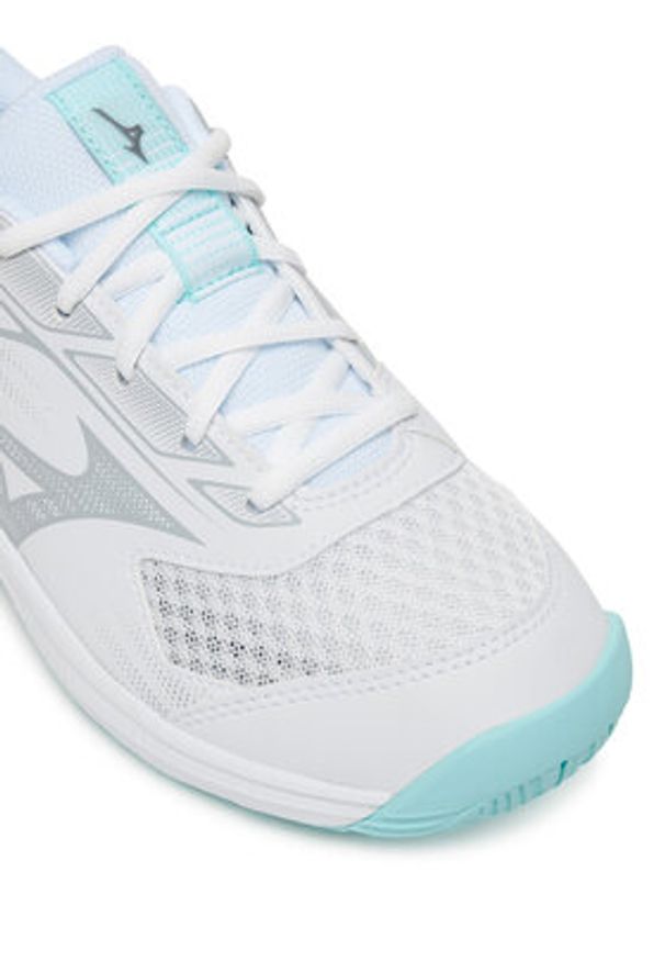 Mizuno Buty halowe Cyclone Speed 5 V1GC2580 Biały. Kolor: biały. Materiał: materiał