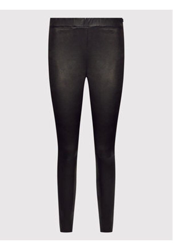 Notes du Nord - Notes Du Nord Spodnie skórzane Mio 11260 Czarny Slim Fit. Kolor: czarny. Materiał: skóra