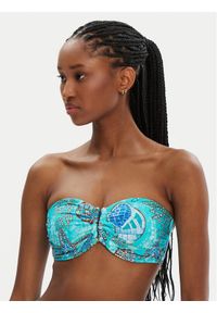 Seafolly Góra od bikini La Mer 31409DD214 Turkusowy. Kolor: turkusowy. Materiał: syntetyk